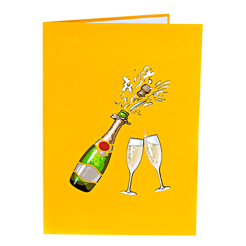 Congrats Pop Up Card Pop the Champagne