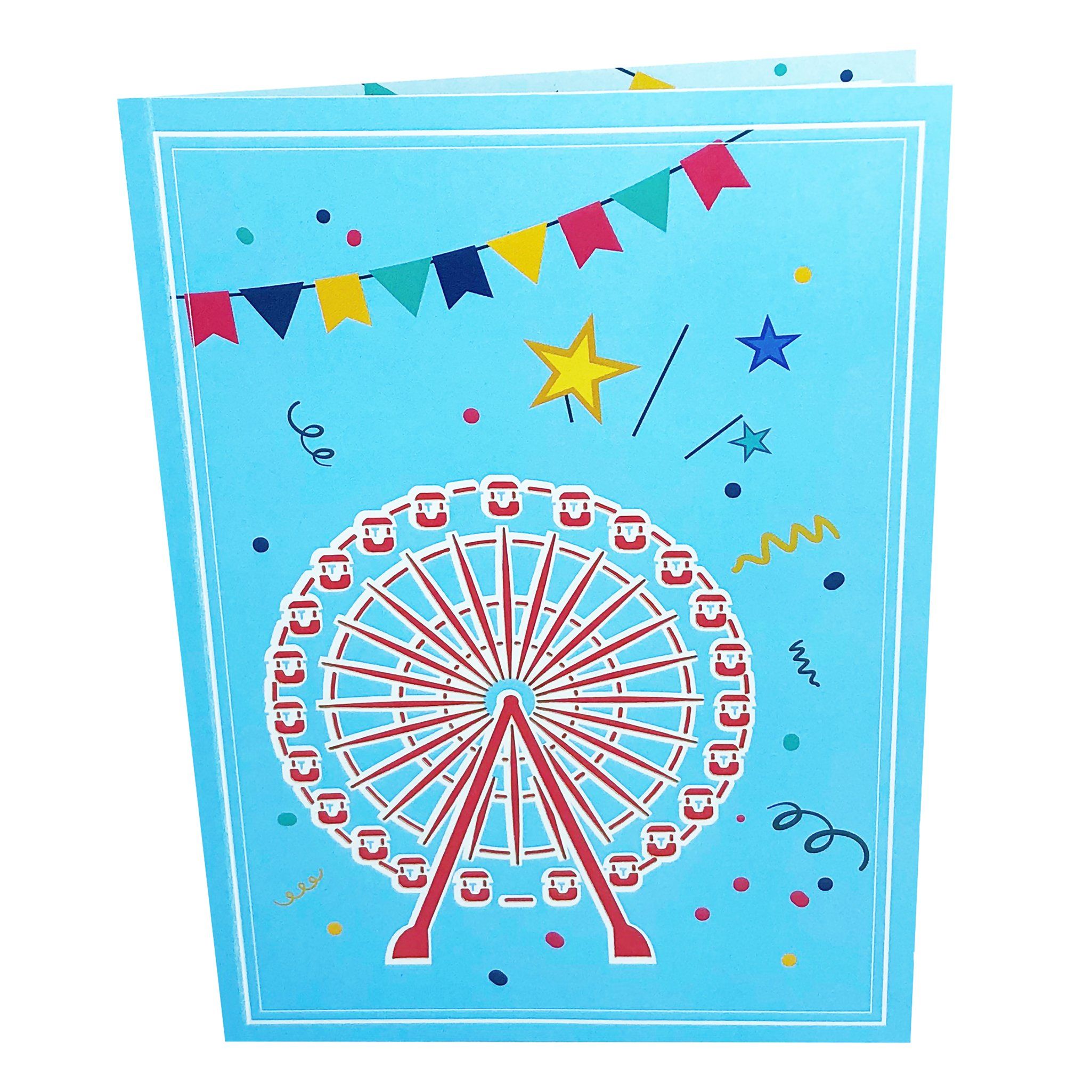 Congrats Pop Up Card Ferris Wheels Anthea Cards 