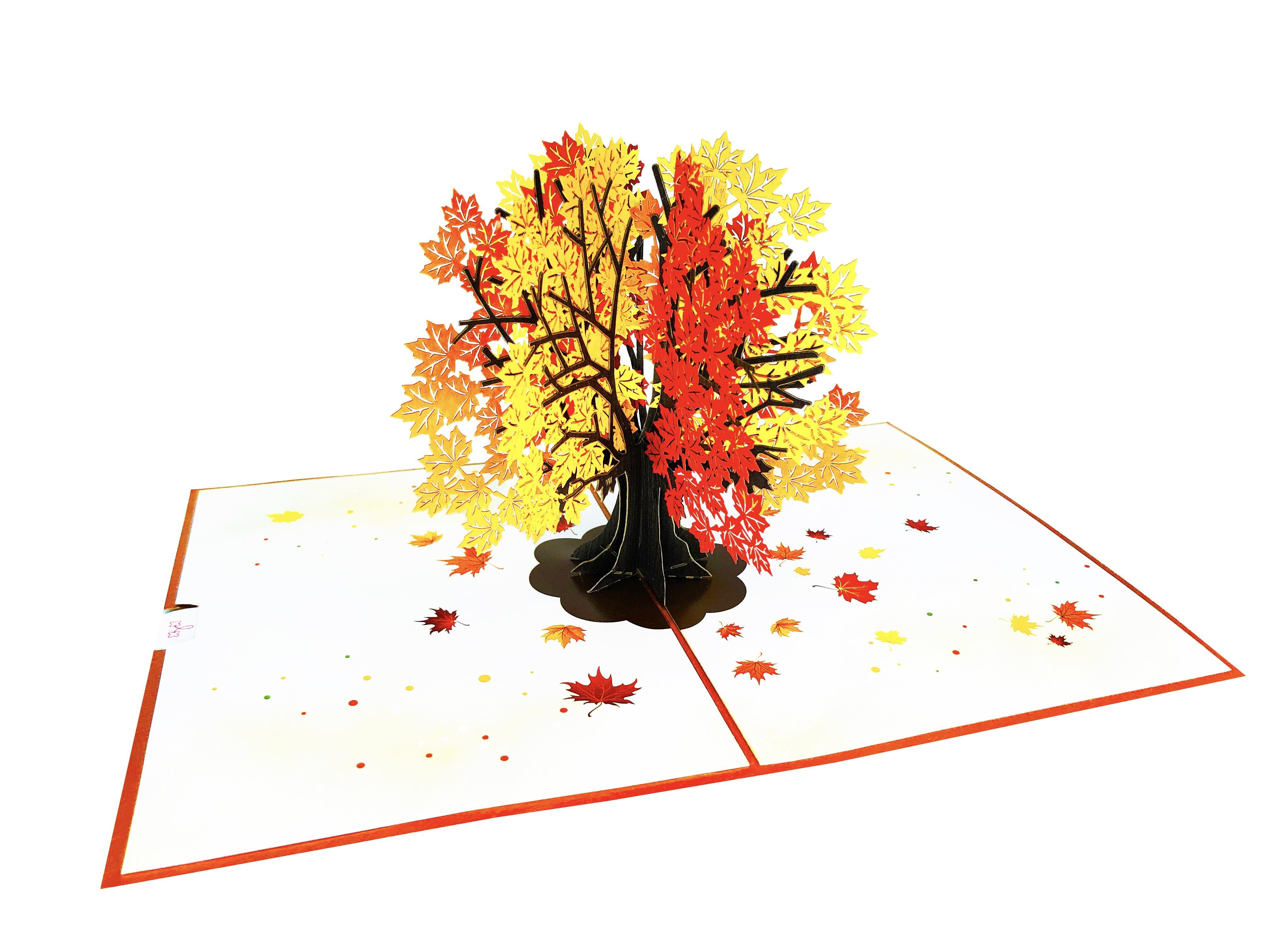 Autumn Maple Tree Pop Up Card Anthea Cards 