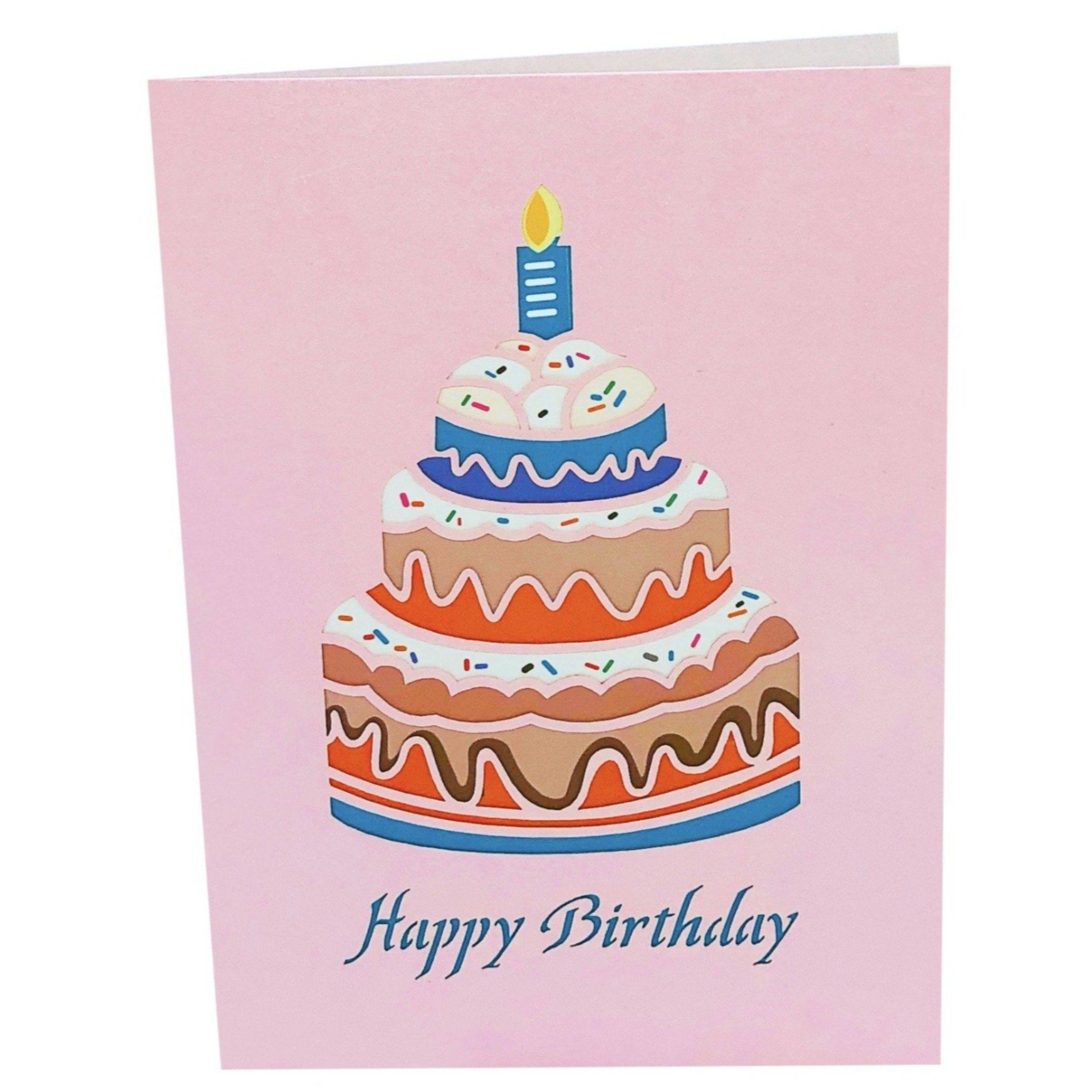 Birthday Pop Up Card Birthday Cake Anthea Cards 