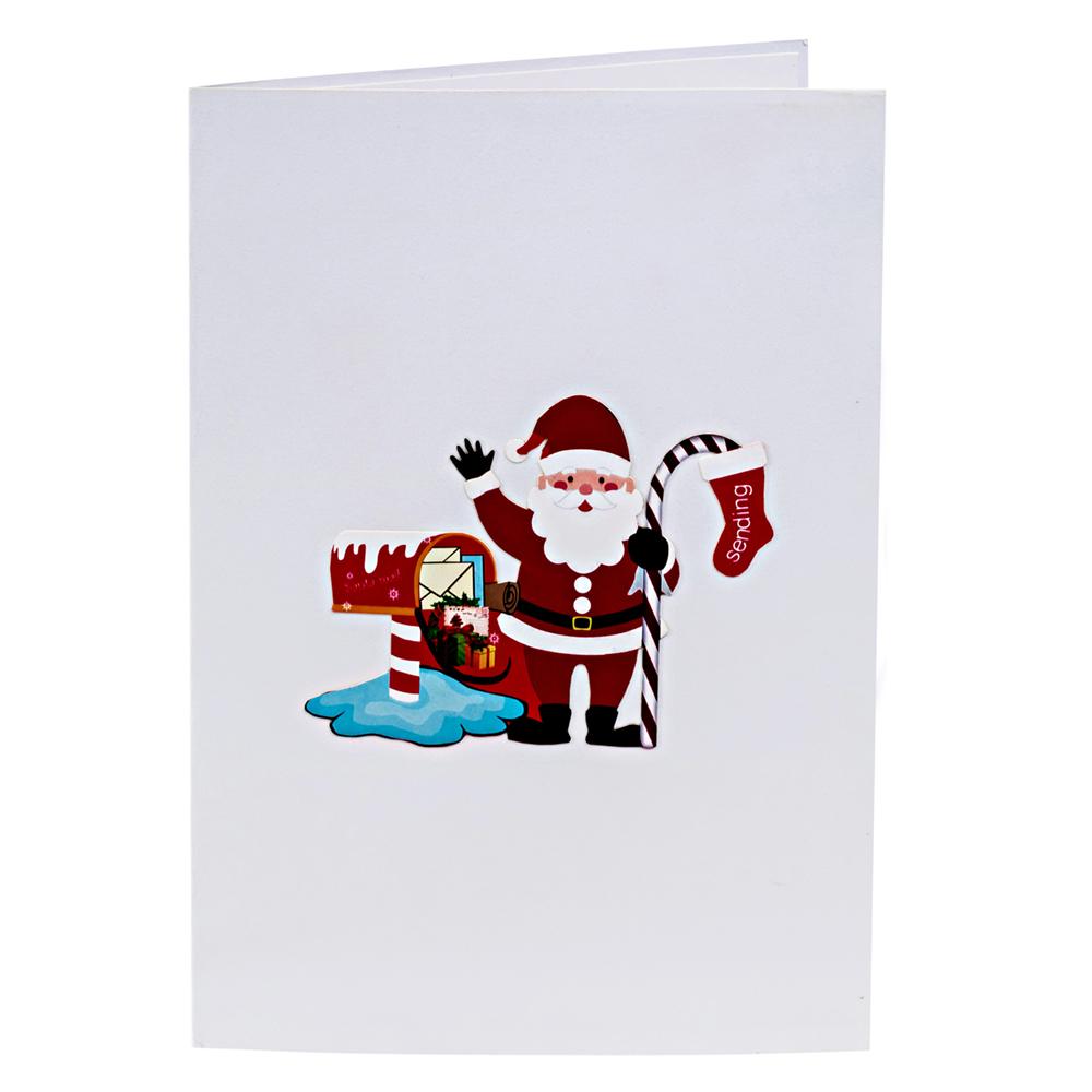 Pop Up Christmas Card Letter from Santa Claus Pop Up Christmas Cards Anthea Cards 