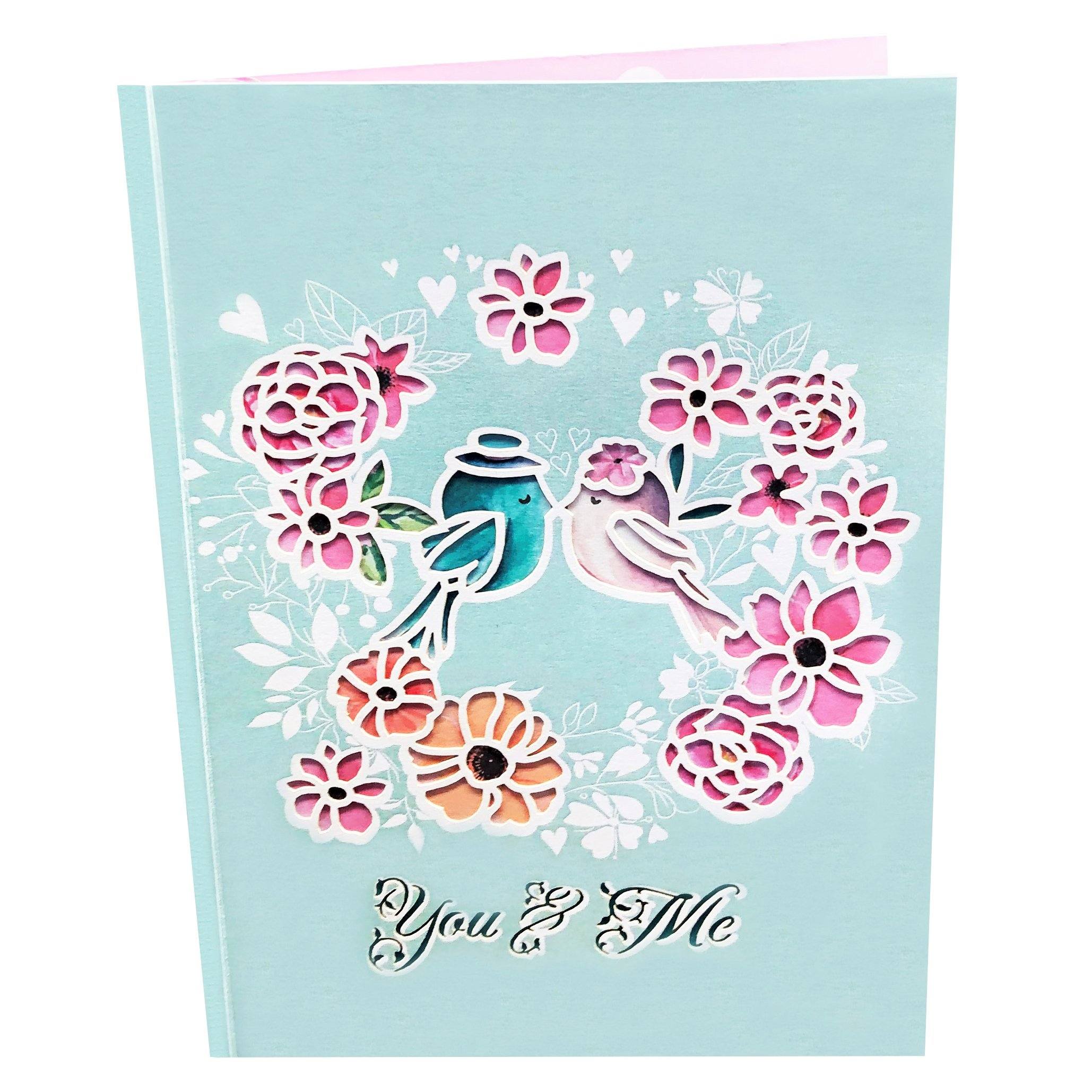 Valentine's Day Pop Up Card Love Birds Anthea Cards 