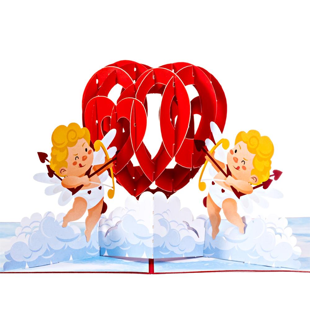 Valentine's Day Pop Up Cards Cupids Heart Anthea Cards 