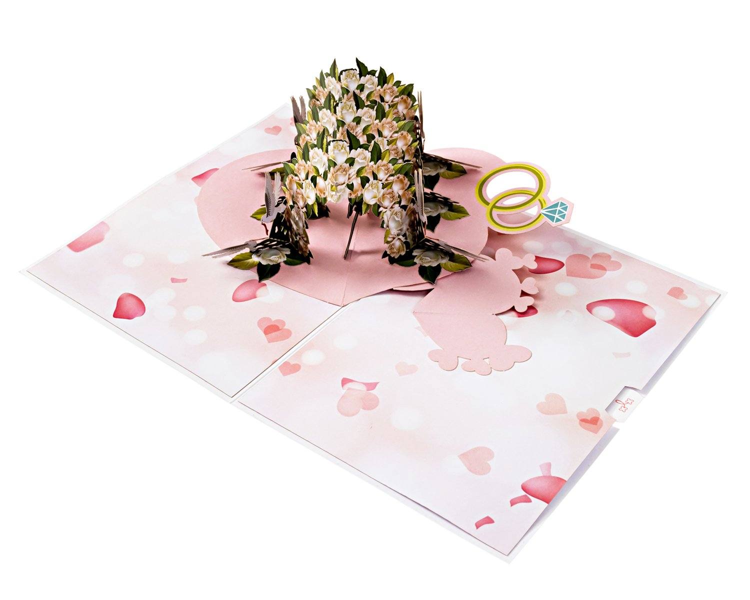 Valentine's Day Pop Up Cards Flowery Wedding Walkway Anthea Cards 